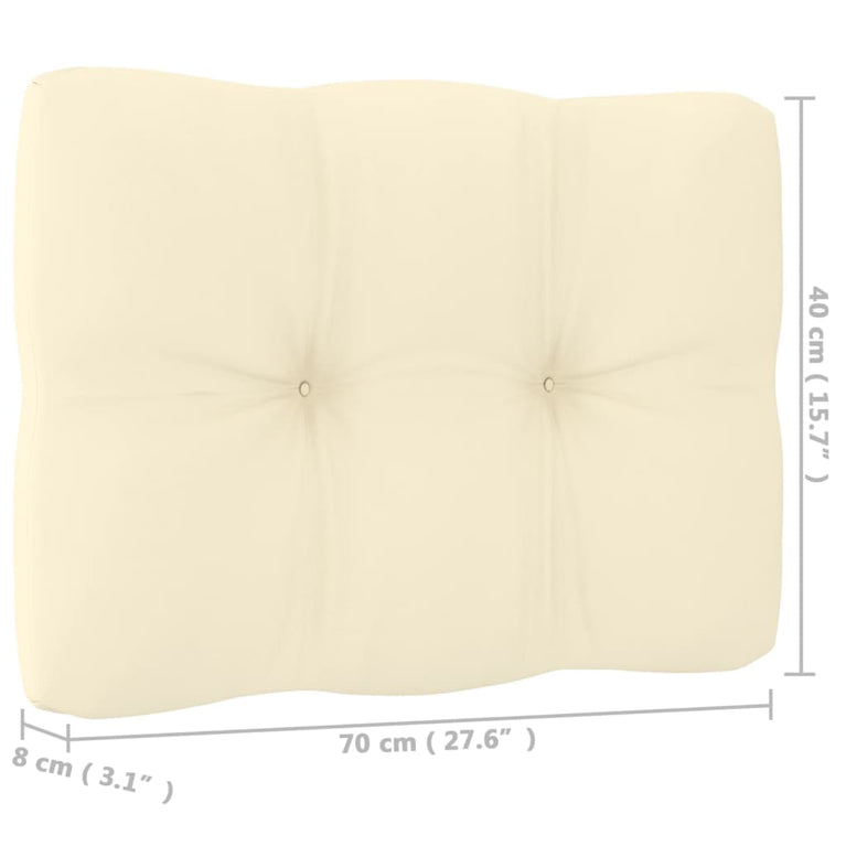 2-delige Loungeset met kussens grenenhout honingbruin MeubelReus