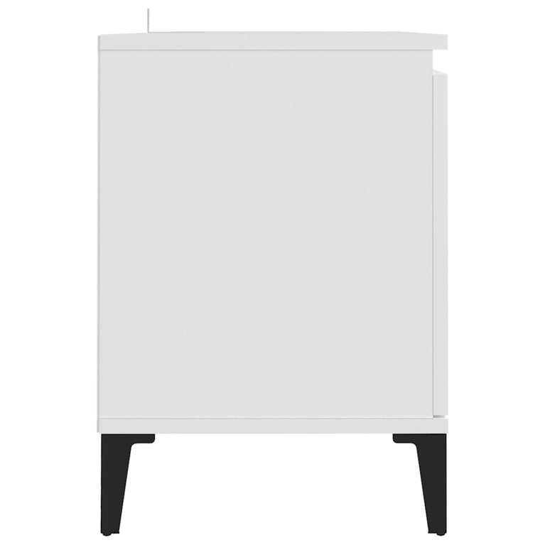 Tv-meubel met metalen poten 103,5x35x50 cm wit MeubelReus
