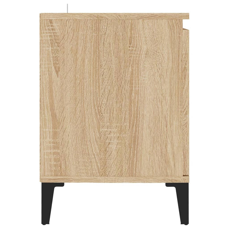 Tv-meubel met metalen poten 103,5x35x50 cm sonoma eikenkleurig MeubelReus