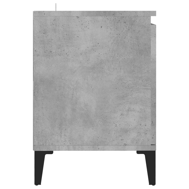 Tv-meubel met metalen poten 103,5x35x50 cm betongrijs MeubelReus
