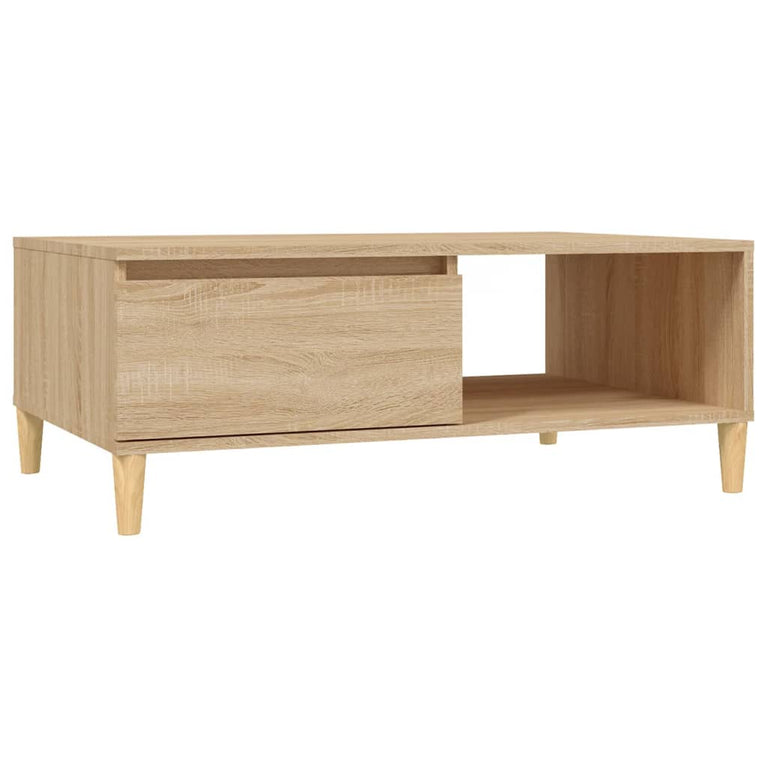 Salontafel 90x60x35 cm spaanplaat sonoma eikenkleurig MeubelReus