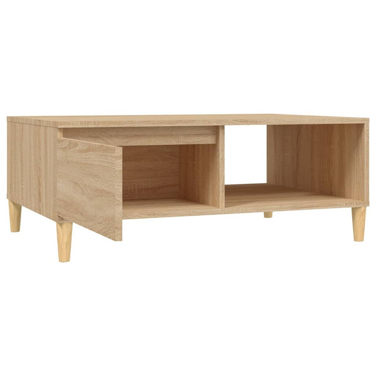 Salontafel 90x60x35 cm spaanplaat sonoma eikenkleurig MeubelReus