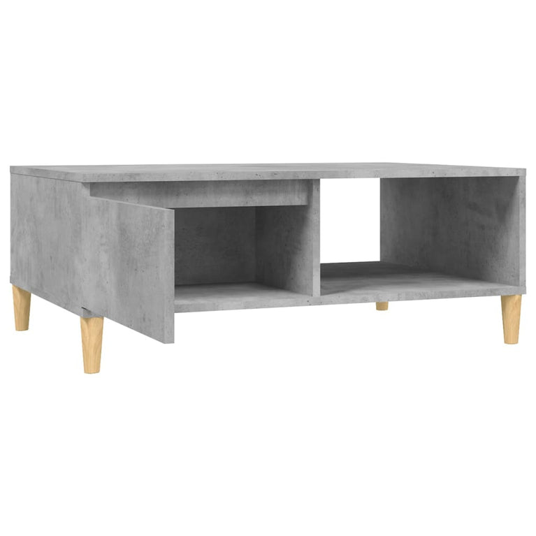 Salontafel 90x60x35 cm spaanplaat betongrijs MeubelReus