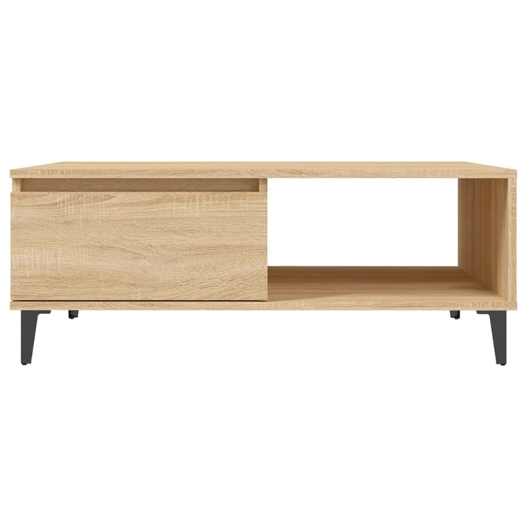Salontafel 90x60x35 cm spaanplaat sonoma eikenkleurig MeubelReus