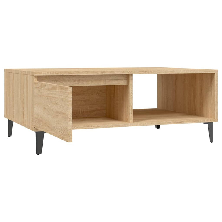 Salontafel 90x60x35 cm spaanplaat sonoma eikenkleurig MeubelReus