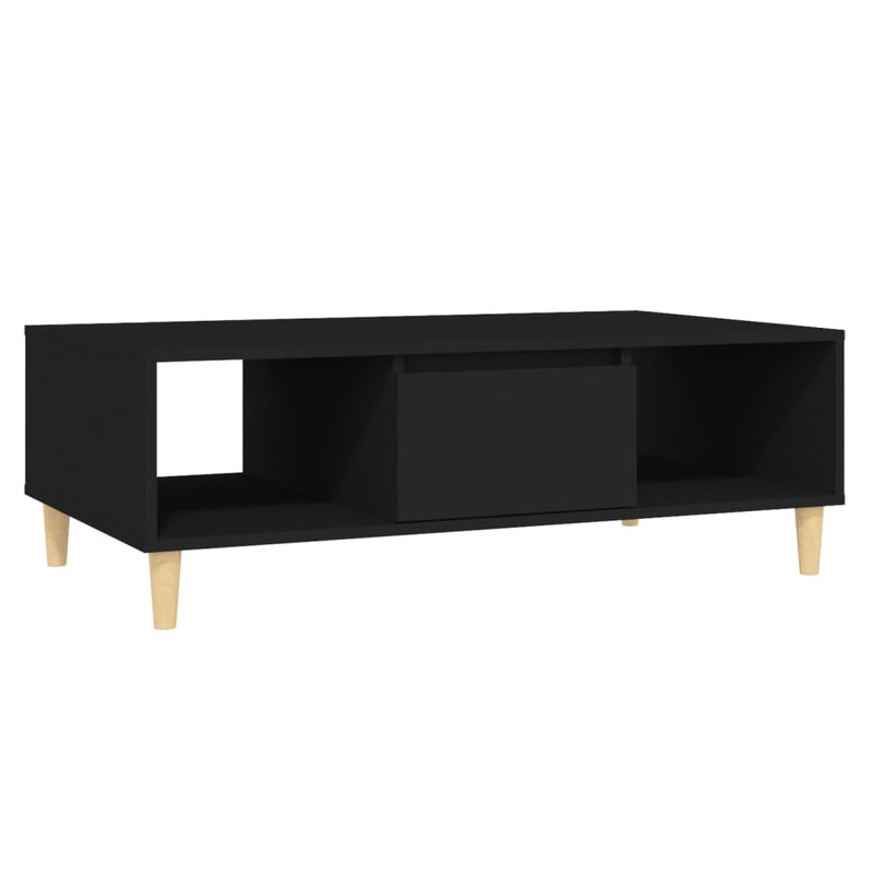 Salontafel 103,5x60x35 cm spaanplaat zwart MeubelReus