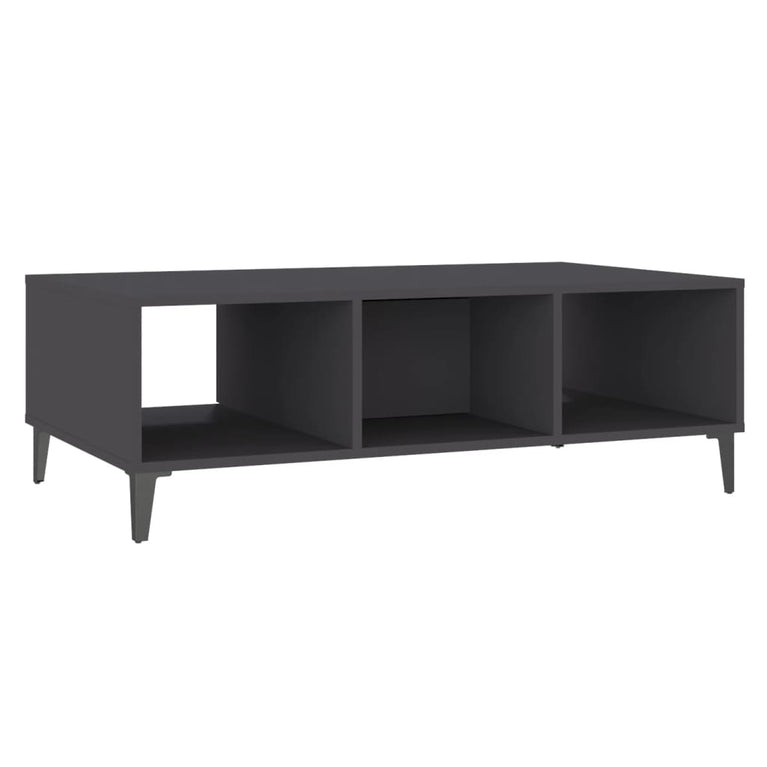Salontafel 103,5x60x35 cm spaanplaat grijs MeubelReus