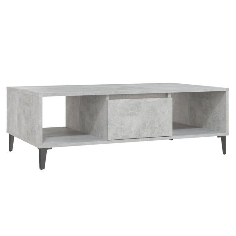 Salontafel 103,5x60x35 cm spaanplaat betongrijs MeubelReus