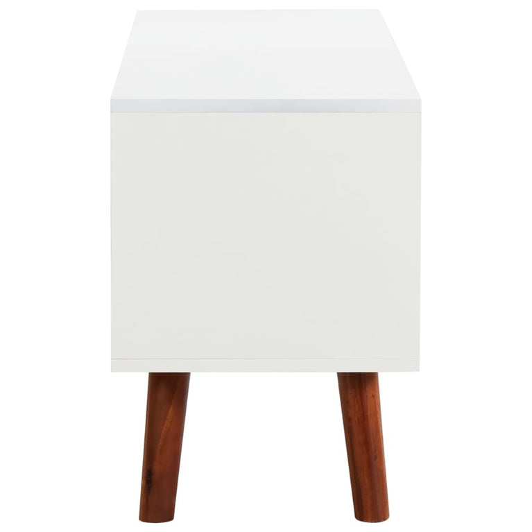Tv-meubel 110x35x50 cm massief acaciahout en MDF MeubelReus