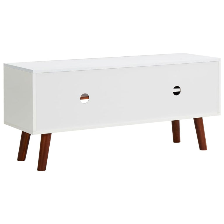 Tv-meubel 110x35x50 cm massief acaciahout en MDF MeubelReus