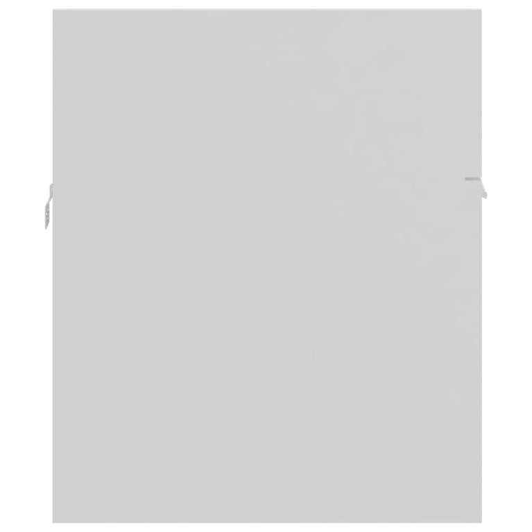 Wastafelkast met ingebouwde wastafel spaanplaat wit