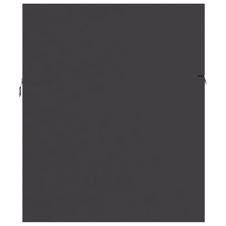 Wastafelkast met ingebouwde wastafel spaanplaat grijs