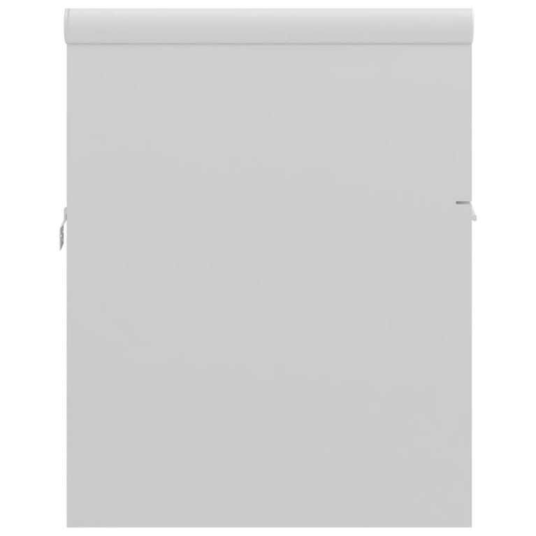 Wastafelkast met ingebouwde wastafel spaanplaat hoogglans wit