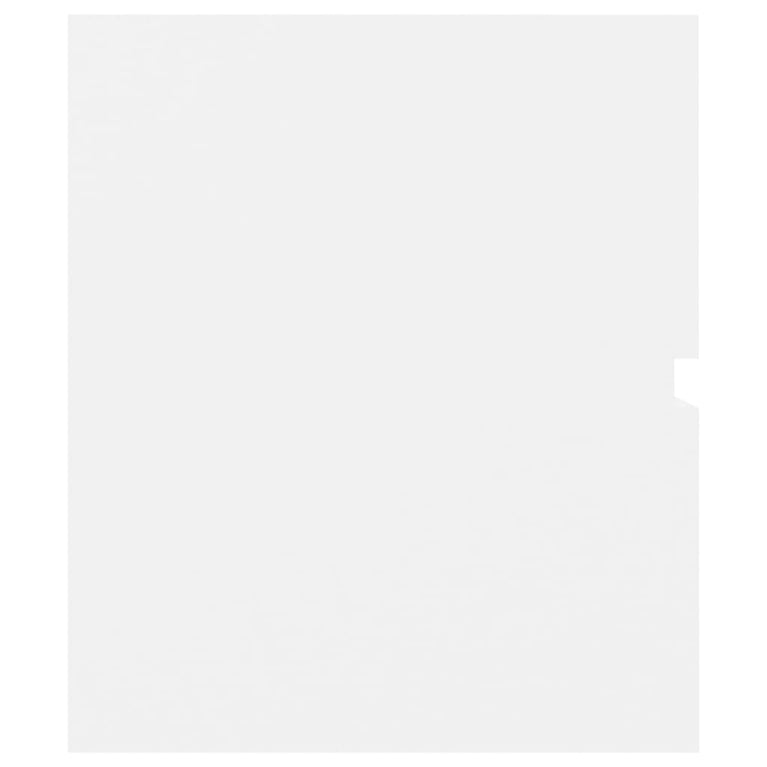 Wastafelkast met ingebouwde wastafel spaanplaat wit MeubelReus