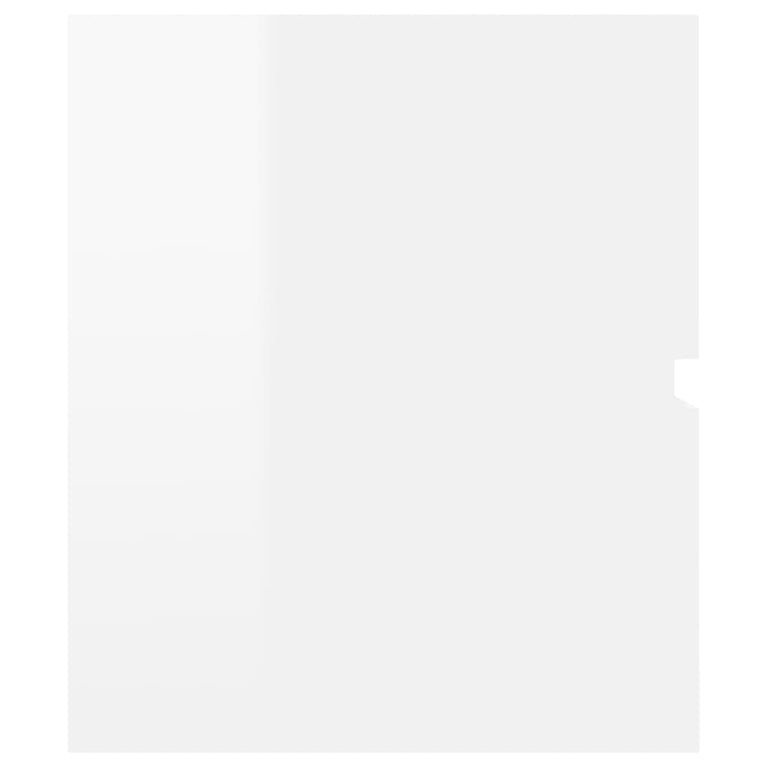 Wastafelkast met ingebouwde wastafel spaanplaat hoogglans wit MeubelReus