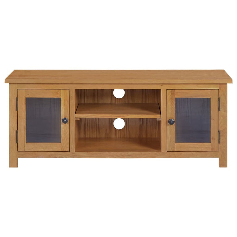 Tv-meubel 110x35x44 cm massief eikenhout MeubelReus