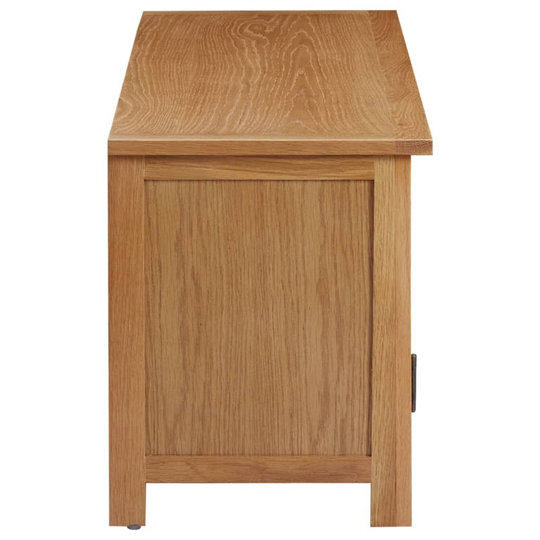 Tv-meubel 110x35x44 cm massief eikenhout MeubelReus