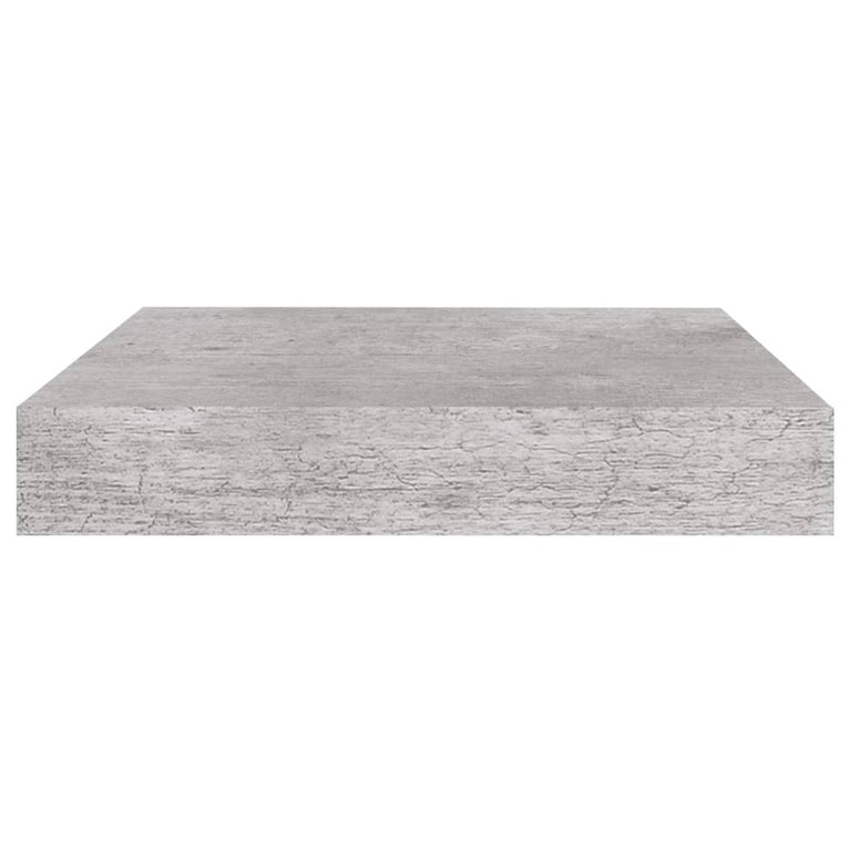 Wandschappen 4 st zwevend 23x23,5x3,8 cm MDF betongrijs MeubelReus