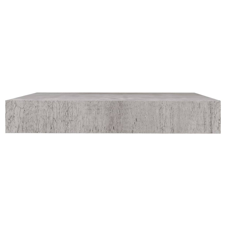 Wandschappen 4 st zwevend 23x23,5x3,8 cm MDF betongrijs MeubelReus