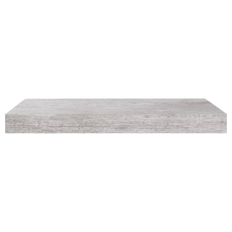 Wandschappen zwevend 2 st 50x23x3,8 cm MDF betongrijs MeubelReus