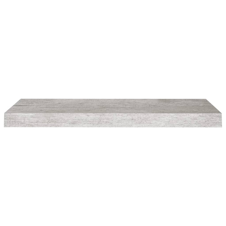 Wandschappen zwevend 2 st 60x23,5x3,8 cm MDF betongrijs MeubelReus