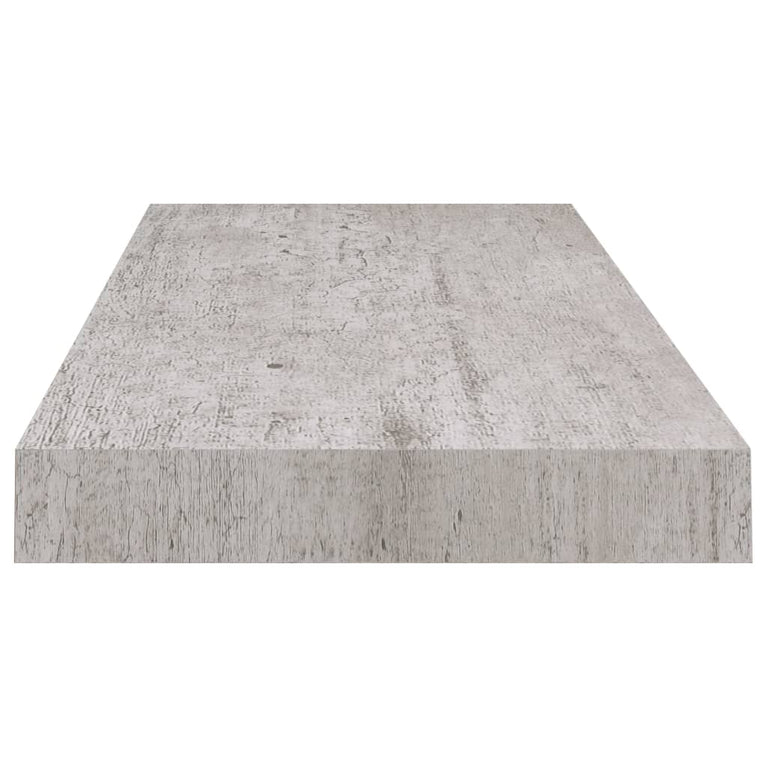 Wandschappen zwevend 4 st 60x23,5x3,8 cm MDF betongrijs MeubelReus