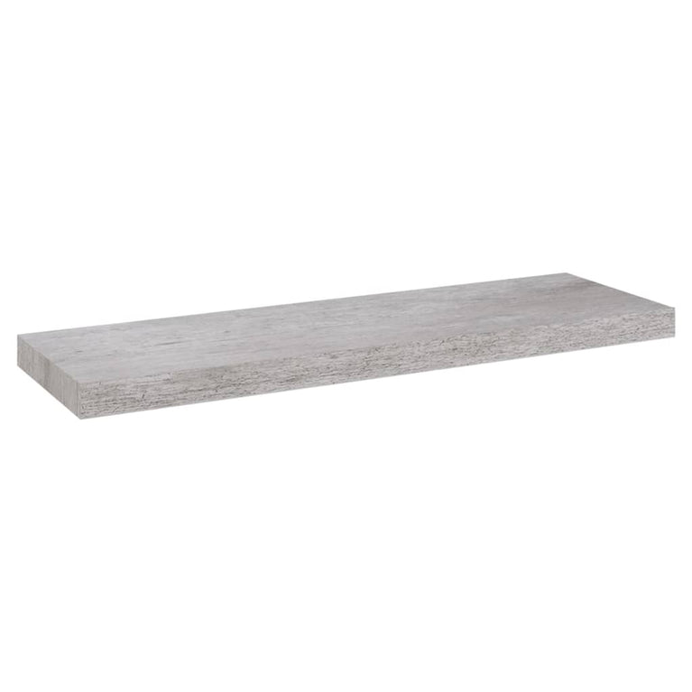 Wandschappen zwevend 4 st 80x23,5x3,8 cm MDF betongrijs MeubelReus