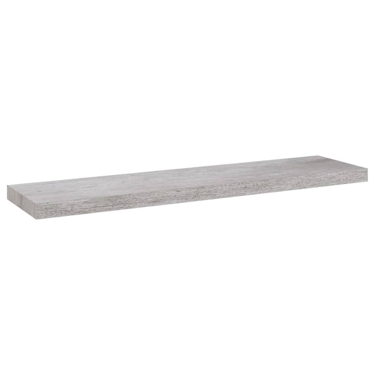 Wandschappen zwevend 4 st 90x23,5x3,8 cm MDF betongrijs MeubelReus