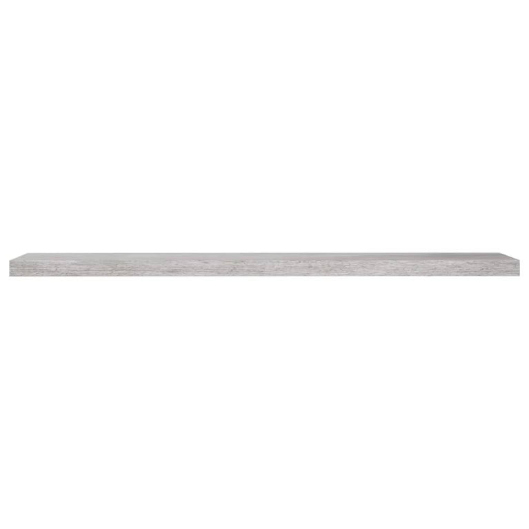 Wandschappen zwevend 2 st 120x23,5x3,8 cm MDF betongrijs MeubelReus