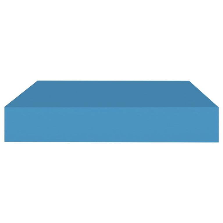 Wandschap zwevend 23x23,5x3,8 cm MDF blauw MeubelReus