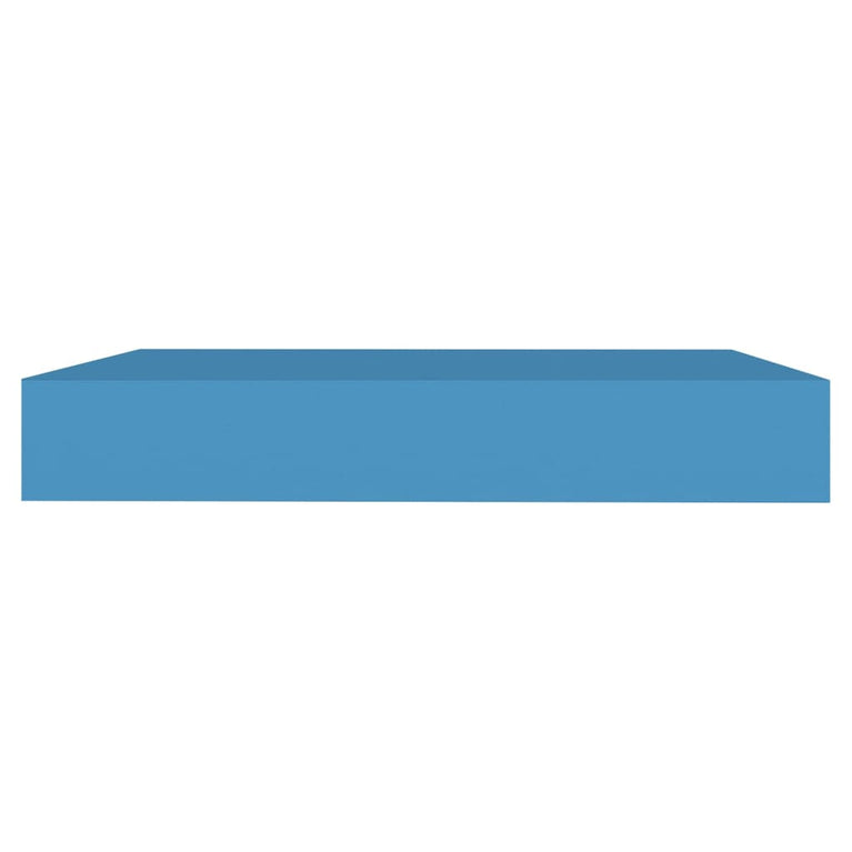 Wandschap zwevend 23x23,5x3,8 cm MDF blauw MeubelReus