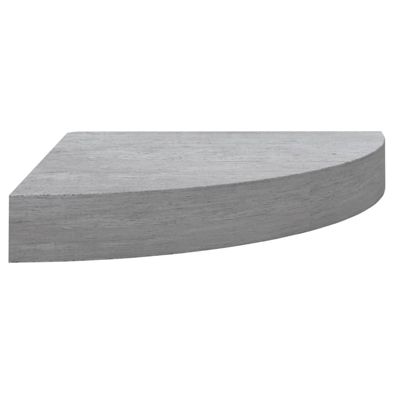 Hoekwandschappen 2 st 35x35x3,8 cm MDF betongrijs MeubelReus