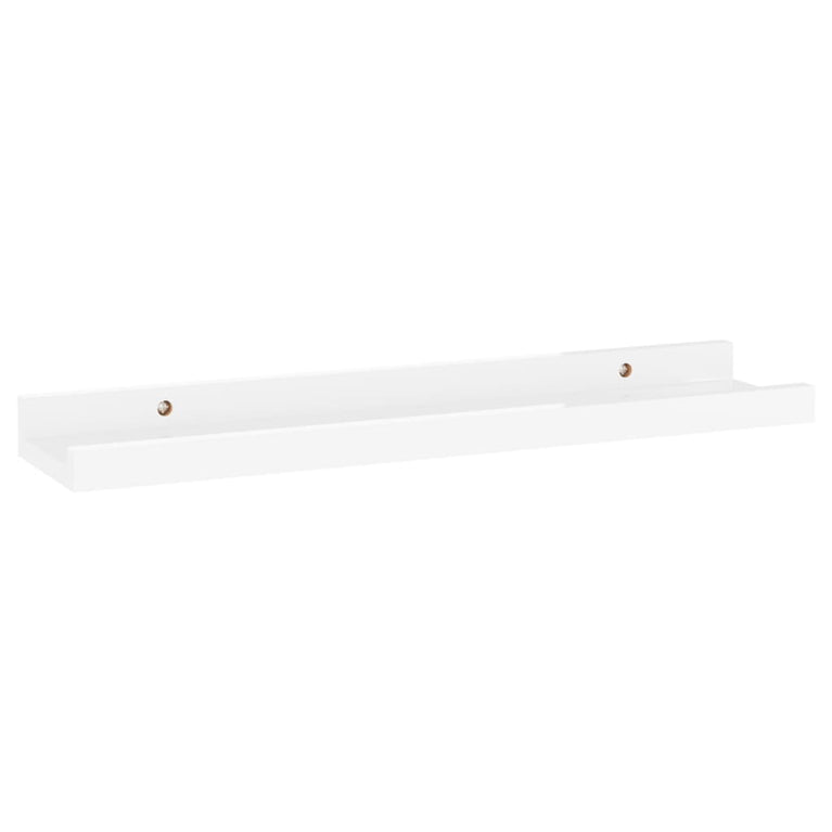 Wandschappen 2 st 40x9x3 cm hoogglans wit MeubelReus