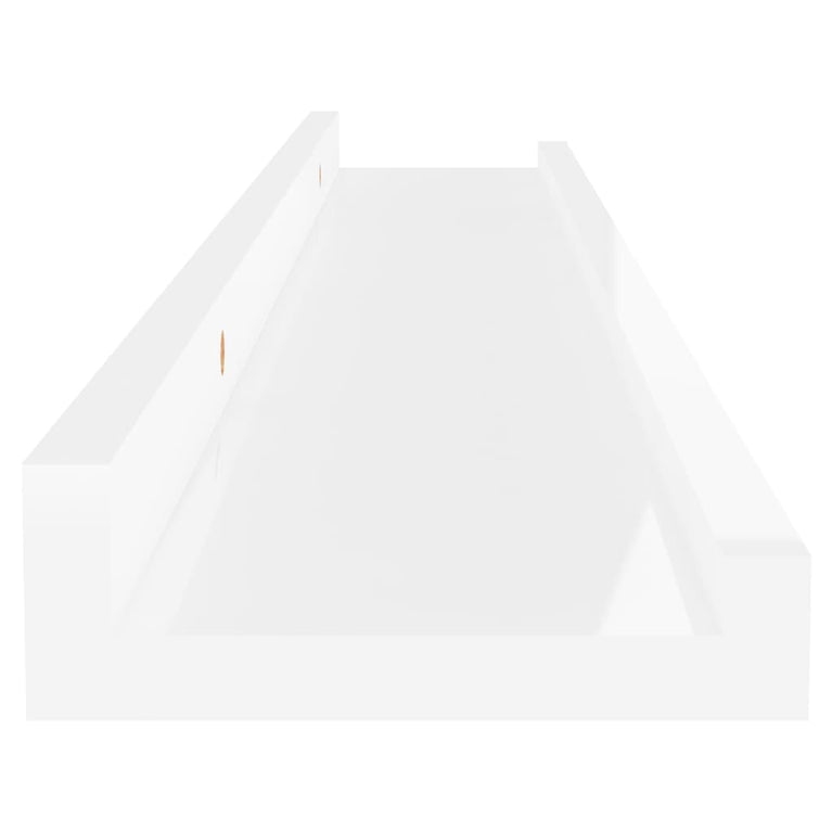 Wandschappen 2 st 60x9x3 cm hoogglans wit MeubelReus