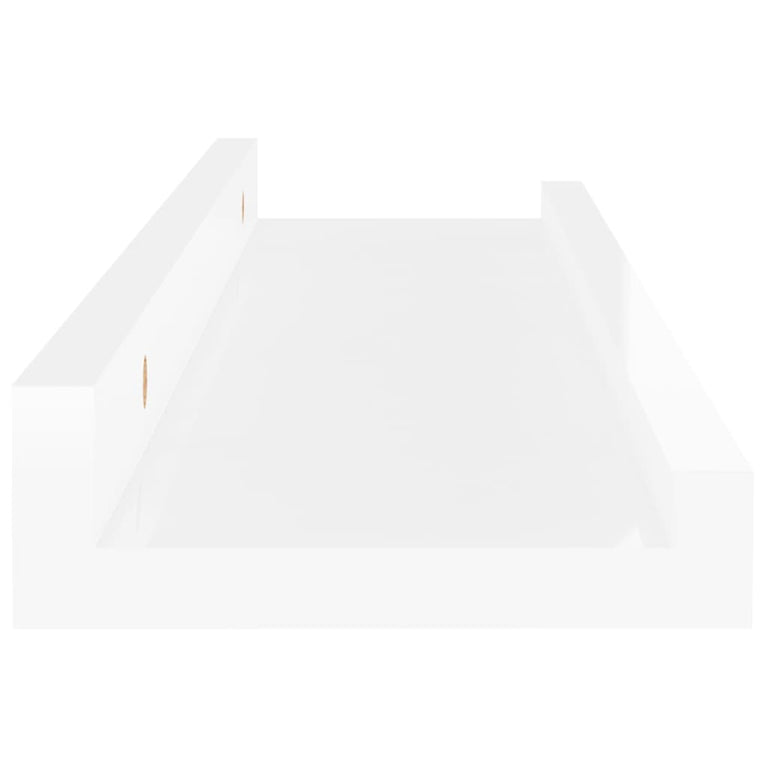 Wandschappen 4 st 40x9x3 cm hoogglans wit MeubelReus