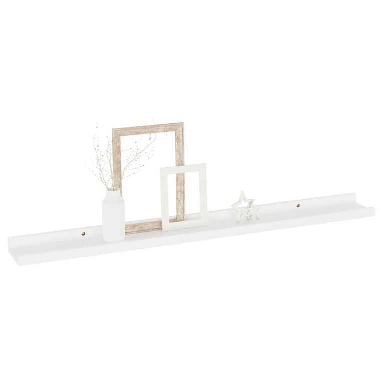 Wandschappen 4 st 80x9x3 cm wit MeubelReus