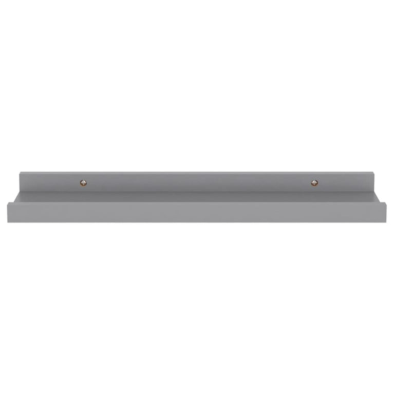 Wandschappen 4 st 40x9x3 cm grijs MeubelReus