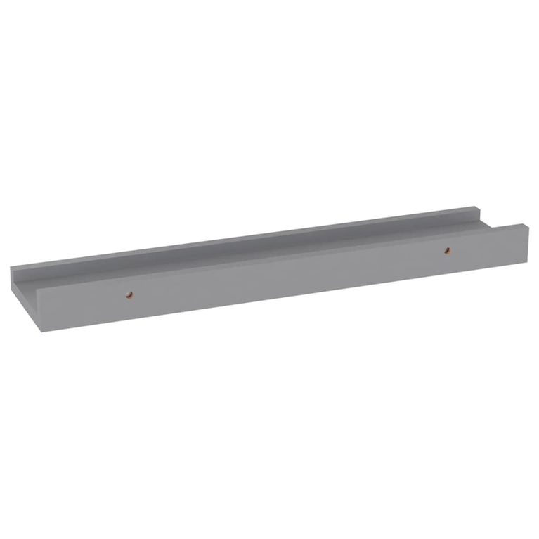 Wandschappen 4 st 40x9x3 cm grijs MeubelReus