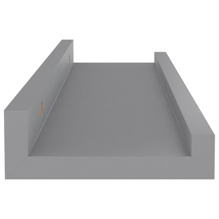 Wandschappen 4 st 40x9x3 cm grijs MeubelReus