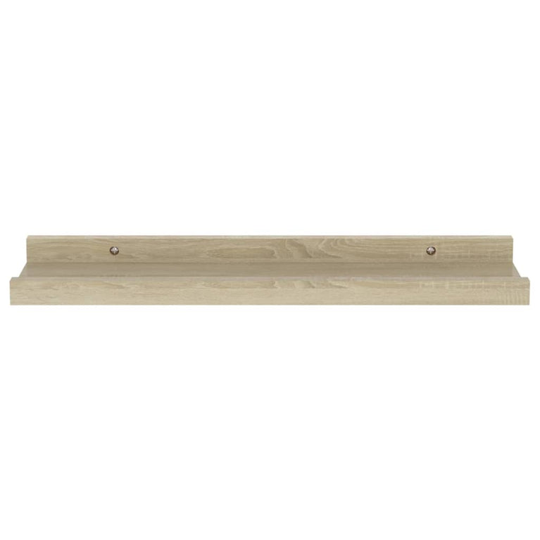 Wandschappen 2 st 40x9x3 cm sonoma eikenkleurig