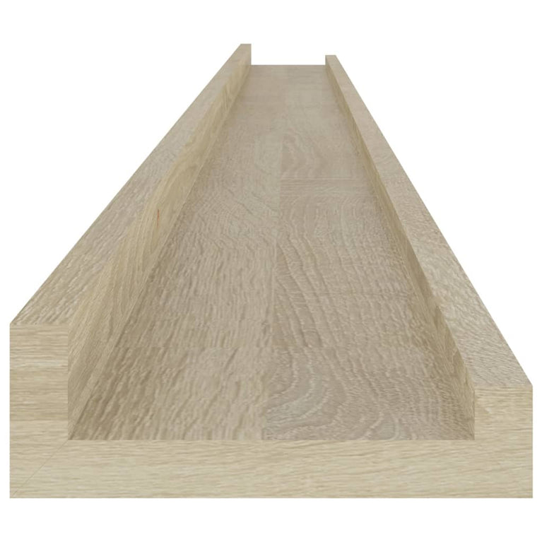 Wandschappen 2 st 115x9x3 cm sonoma eikenkleurig MeubelReus