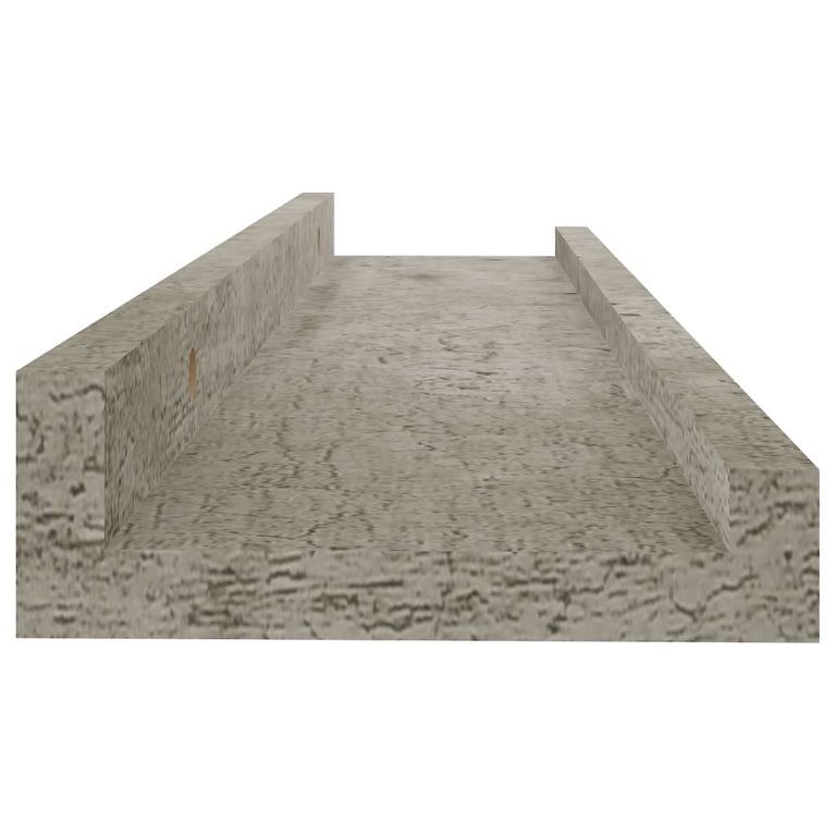 Wandschappen 2 st 40x9x3 cm betongrijs MeubelReus