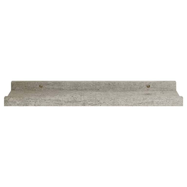 Wandschappen 4 st 40x9x3 cm betongrijs MeubelReus