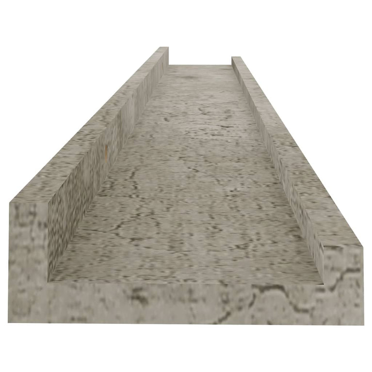 Wandschappen 4 st 80x9x3 cm betongrijs MeubelReus