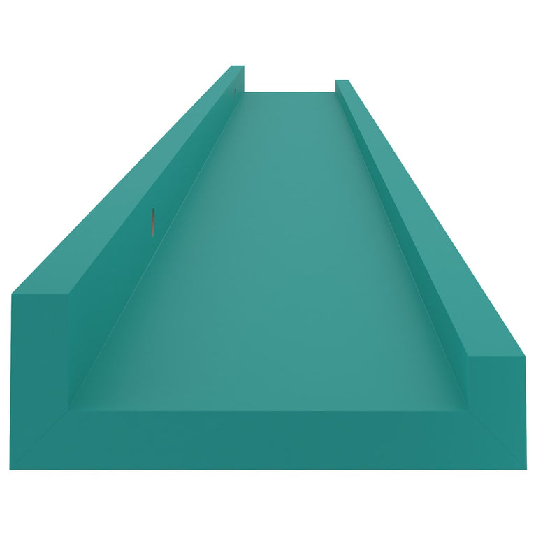 Wandschappen 4 st 80x9x3 cm blauw MeubelReus
