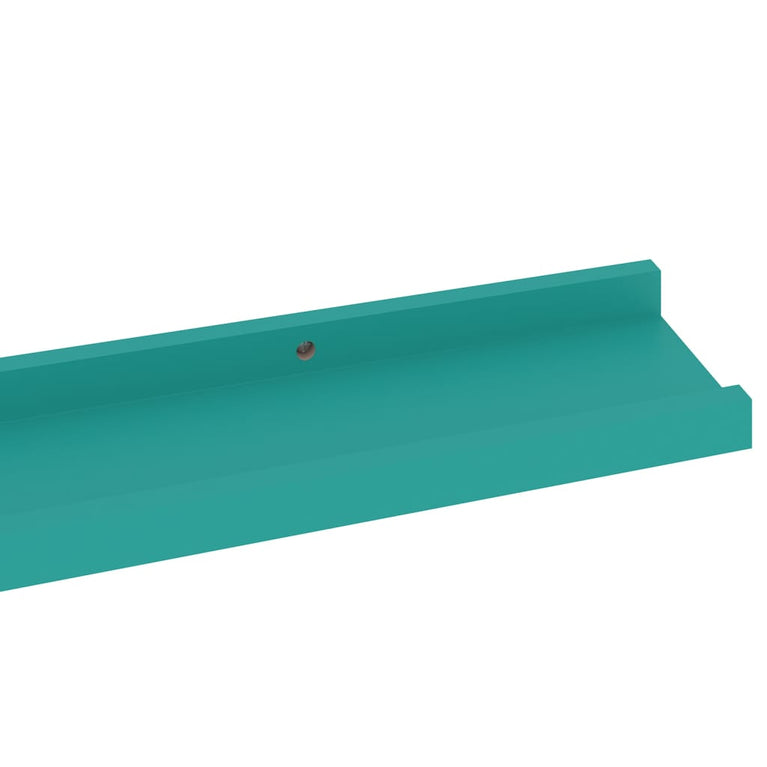 Wandschappen 4 st 80x9x3 cm blauw MeubelReus