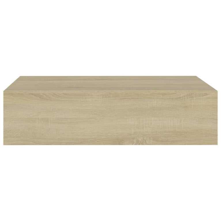 Wandschappen 2 st met lade 40x23,5x10 cm MDF eikenkleurig MeubelReus