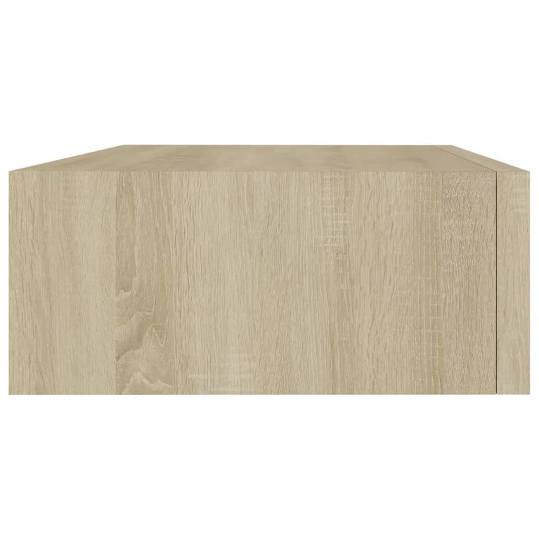 Wandschappen 2 st met lade 40x23,5x10 cm MDF eikenkleurig MeubelReus