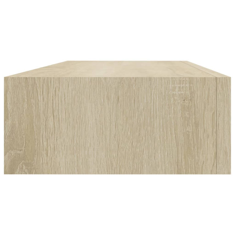 viaXL Wandschap met lade 60x23,5x10 cm MDF eikenkleurig MeubelReus