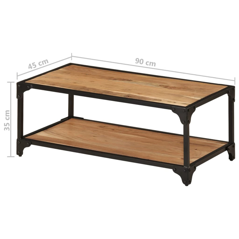 Salontafel 90x45x35 cm massief acaciahout MeubelReus